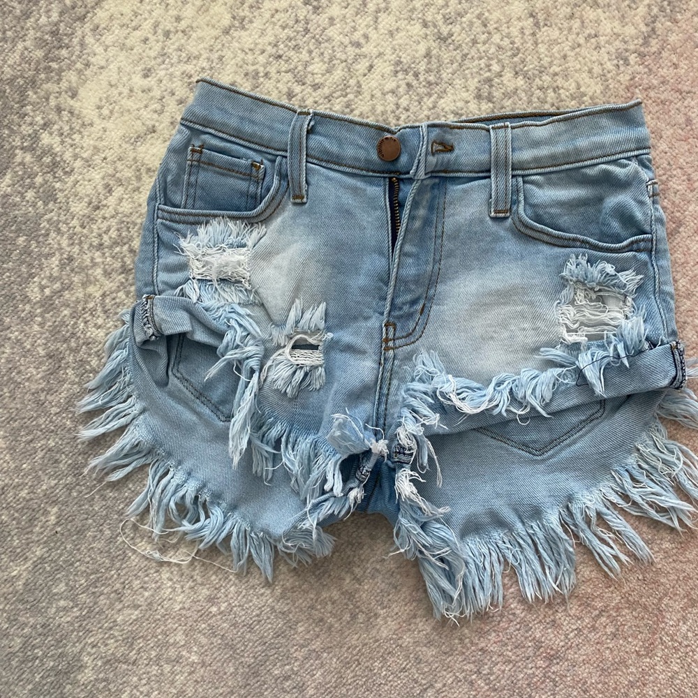Denim shorts